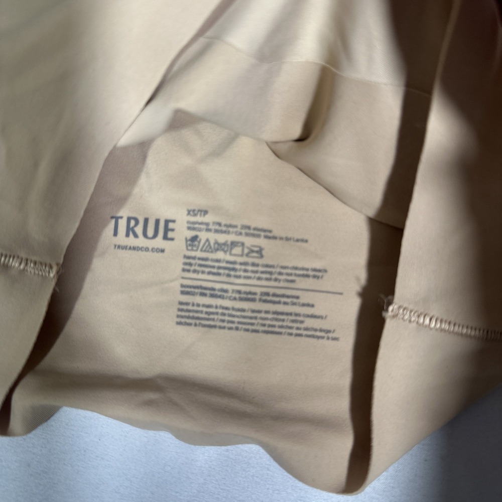NEW $49 True & Co. [ XS  ] True Body V-Neck Bralette in Nude‎ #U1635 - Picture 5 of 7